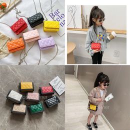 Fashion Kids Retro Printed Purse Letter PU Bag Inclined Cute Cross Square Mini Bags