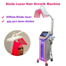 High quality New Laser LED hair loss treatment 650nm laser diode hair growth machine DHL Free Shipping with 5 handles