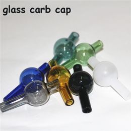 smoking Glass Carbs Caps Ball OD 20mm Colourful Spinning Bubble Carb Cap for Thermal banger Nail Rig Water Pipe bong