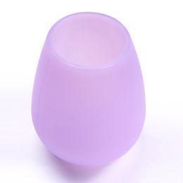 Silicone Rubber Wine Glass Wine Shatterproof Beer Cups for Outdoor BBQ Camping Wine Glasses370ml(12.5oz) EEF4008