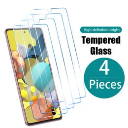 4Pcs Protective Glass For SamSung Galaxy A51 A52 A32 A72 A12 A50 5G Tempered Glass for A71 A31 A42 A41 Screen Protector