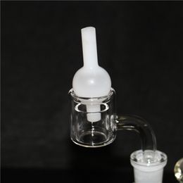 Whole Set of Thermal Quartz Banger Nail with double bucket, matched glass carb cap,10mm 14mm 18mm male female