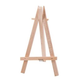 NEW8x15cm Natural Wooden Mini Tripod Easel Wedding Decoration Painting Small Holder Menu Board Accessoriy Stand Display Holders ZZE12404