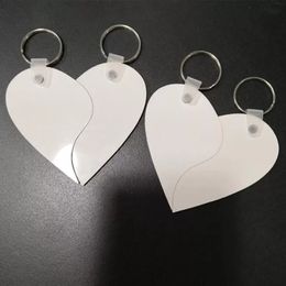 Stock Blank Keychains for Sublimation Mdf Heart Round Blank Key Chain Hot Transfer Printing Ring Jewelry Material Consumables Xu Party Favor