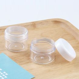 30g x 100 Empty Plastic Container Skin Care Balm Jar Cosmetic Cream Jars With Lids,Makeup Sample Display Pot