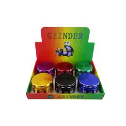 smoking 4 layer Grinders Herb 63mm tobacco grinder 7 Colours Aluminium alloy CNC teeth Colourful smoke accessories