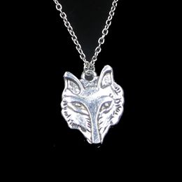 Fashion 31*24mm Wolf Head Pendant Necklace Link Chain For Female Choker Necklace Creative Jewelry party Gift