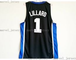 cheap Damian Lillard #1 Weber State Wildcats Basketball Black Jersey MEN WOMEN YOUTH XS-5XL
