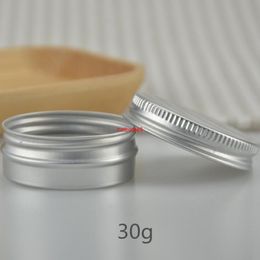 30g Aluminum Jar Tin metal Cosmetic Packaging Container Professional Makeup Tools Refillable Bottles 50pcs/lotpls order