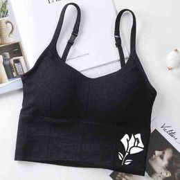 Bra Underwear Strap Solid Padded Bralette Women Tube Tops Corset Slim Backless Sexy Lingerie Crop Top Y220308