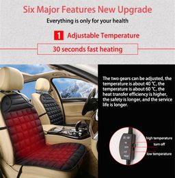 Car Seat Covers 12V Heated Cushion Cover Electric Massage Chair Warm Winter Accessories Fast Heating Car-styling12149