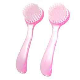 2pcs Hand-gripping Nail Brushes Fingernail Scrubbing Toe Nails Cleaning Brush Cleaner Manicure Pedicure Brushes Art Supplies