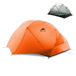 3F UL GEAR Camping Tent 3-4 Season 15D Outdoor Ultralight Silicon Coated Nylon Waterproof Tents Floating Cloud 2 220104