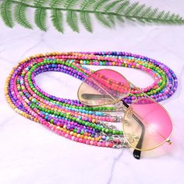 Sunglasses Frames MOON GIRL 4MM Stone Chain Women Anti Slip Reading Eyewears Ribbon Clip Mask Holder Neck Strap Lanyard Drop1