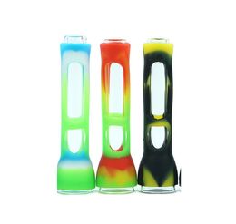 2022 NEW Colour printing smoking pipe tabacoo Hand Pipe heat Hookah glass Bongs heat pipe wax oil rig