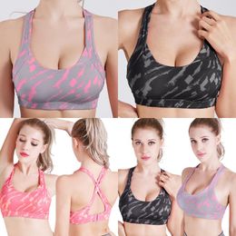 Push Up Cross Women Lingeries Bra Camouflage Sujetadores Underwears Brassiere Shockproof Ropa Interior Multi color options 19 5jm F2