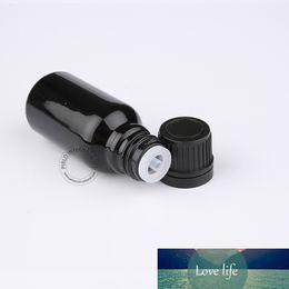 New 15ml Black Essential Oil Bottle,Tamper Evident Cap With Orifice Reducer,15cc 1/2oz Small Glass Perfumes Vial 30pcs/lot