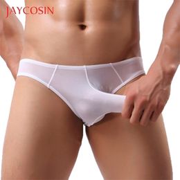 JAYCOSIN Sexy Mens Underwear Elephant Bulge Briefs Pouch T Lingerie Underpants Shorts Elegant Comfortable Breathable T200517