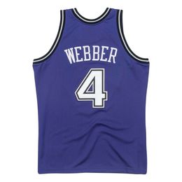 100% Stitched Chris Webber #4 Purple 1998-99 Jersey XS-6XL Mens Throwbacks Basketball jerseys Cheap Men Women Youth