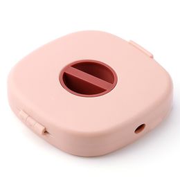 Data Line Finishing Storage Box Portable Mobile Phone Line Headset Boxes Rotatable Earphone Mobiles Phones Holder WH0496