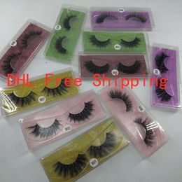 100 pairs wholesale mink eyelashes bulk fluffy 3d lashes 100% cruelty free natural long false eyelash extension makeup cilios