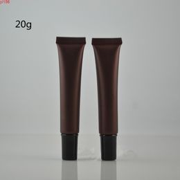 50pcs/lot 20ml 20g Empty Cosmetic Packaging Plastic Soft Tube Eye Cream Gel Container Brown Frosted Tubegood product