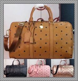 New fashion Lady Men Leather handbags shoulder bag high quality designer travel bag purse Duffle bag