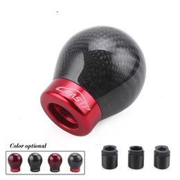 Universal Carbon Fiber Gear Shift Knob Manual Automatic Shifter Lever Handle Fit for Honda VW BMW Toyota RS-SFN065