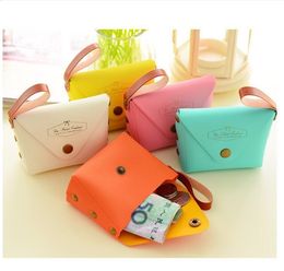 Versione per bambini del simpatico portamonete color caramella portamonete portamonete creativo Macaron che tiene una piccola borsa