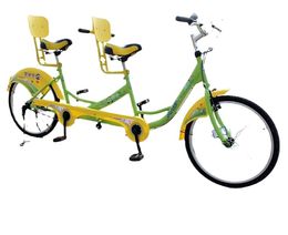 24 inch high equipped brake tandem bikes couple car parent-child car two people mountain bike rental