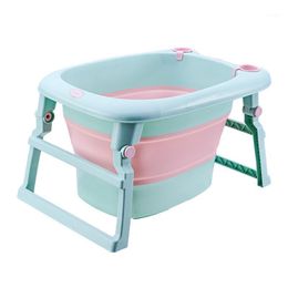 bath tub Canada - Bathing Tubs & Seats 2022 Fashion Multi-functional Baby Bath Children Bucket Folding Born Shower Fold-able Non-Slip Bathtub