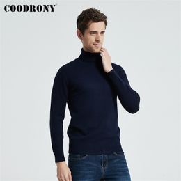 COODRONY Brand Turtleneck Sweater Men Classic Casual Pull Homme Winter Thick Warm Sweaters Soft Knitwear Pullover Men C1009 201117