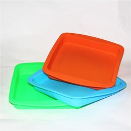 boxes DHL wholesale Round shape Food grade Silicone deep dish container for Food/Fruit/wax glass nectar