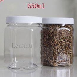 Kitchen Food Sealing Can,650ML Cereals, Nuts, Candy Storage Containers,PET Empty Cosmetic Containers,Clear Plastic Packing Canshigh qualtity