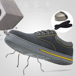 Safety Shoe For Men Steel Toe Anti-smashing Working Shoes Casual Sneakers Sports Footwear Anti-puncture 39 Y200915