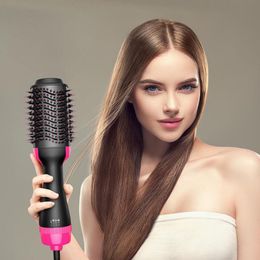 Fashion One Step Volume Adjusting Hair Dryer and Salon Hot Air Paddle Modelling Brush Anion Generator Hair Straightener Hair Curler Curling Comb DHL