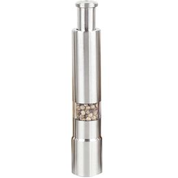 Stainless Steel Pepper Mill Grinder Thumb Push Salt Pepper Grinder Manual Pepper Mill Machine Spice Sauce Grinder Kitchen Tool