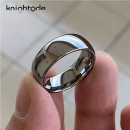 High Quality Tungsten Carbide Ring Wedding Engagement For Men Women Domed Band Polished Shiny Comfort Fit 8/6/4/2mm 220224