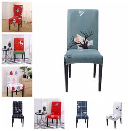 Christmas Chair Cover Comfortable Stretch Seat Covers Anti-dirt Chair Protector Cover Office Computer Seat Cover 38 Designs BT731