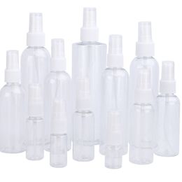 50Pcs/lot 5ml 10ml 20ml 30ml 50ml 60ml 80ml 100ml 120ml 150ml 200ml 250ml Empty transparent plastic spray perfume bottle