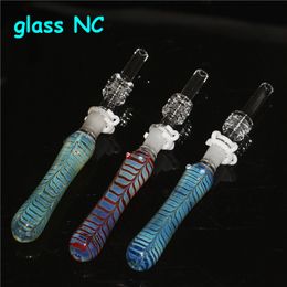 smoking Glass NC kit with 10mm 14mm Quartz Tips Keck Clip Silicone Container Reclaimer Nector