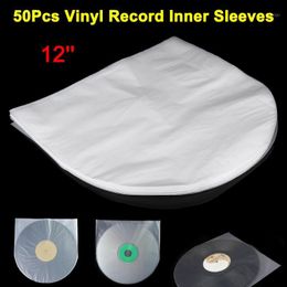 50Pcs 12Inch Antistatic Plastic Cover Inner Sleeves Bag For LP Music Record M56 Storage Bags