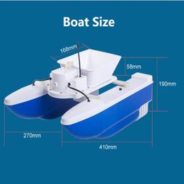 Double Body Folding 180Mins 500m Remote Control Fishing Bait Boat 1.5KG Loading Auto RC Remote Control Fishing Bait Boat