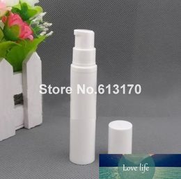 Free Shipping 50pcs 10ml 10cc Empty Airless Pump Bottle Vacuum Cosmetic Lotion Bottles White Small Mini Refillable Sample Vials