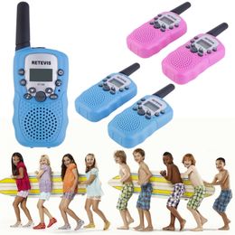 YKS 2 pcs RT-388 Walkie Talkie Toys For Children 0. Two Way Kids Radio Boys and Girls Brithday Xmas Gift LJ201105