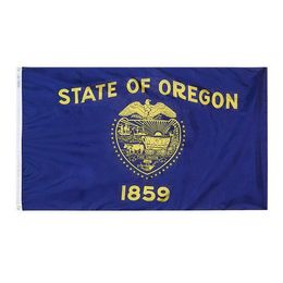 Oregon Flag State of USA Banner 3x5 FT 90x150cm State Flag Festival Party Gift 100D Polyester Indoor Outdoor Printed Hot selling