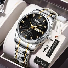 Free Dropping Role Watch Men Quartz Mens Watches Top Luxury Brand Watch Man Gold Stainless Steel Relogio Masculino Waterproof ygghvgvd