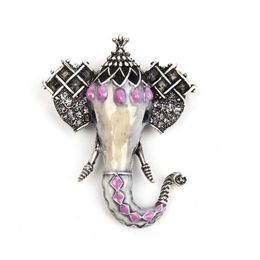 Pins, Brooches Fashion Retro Alloy Animal Brooch Pin Elephant Shape Lady Dating Party Wedding Jewellery Gift