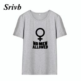 srivb no men allowed letter t shirt women tumblr summer funny tee shirt femme plus size fashion women tshirt camiseta mujer