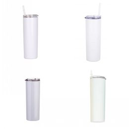 Stainless Steel Cup Sublimation Straight Blanks Tumbler Plastic Snore Piece Keep Warm Water Coffee Mugs Indoor Drink Shop Gifts N2
